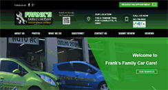 Desktop Screenshot of franksfamilycarcare.com